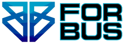 logotipo forbus, empresa comercializadora de partes y repuestos para
      buses marcopolo, comil, irizar, golden dragon