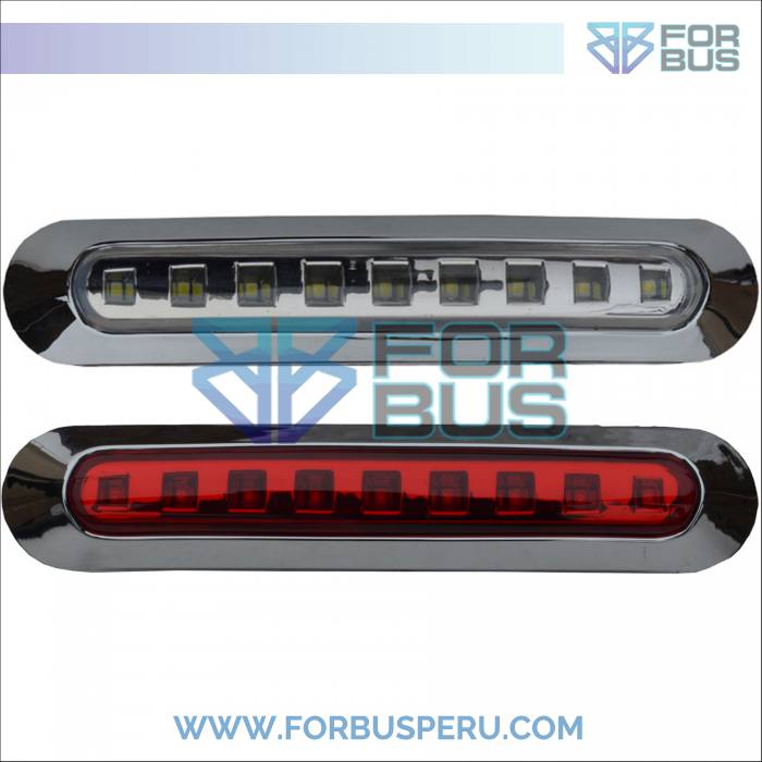 
                FARO LATERAL CAMION 9 LEDS CON CROMADO 24V
