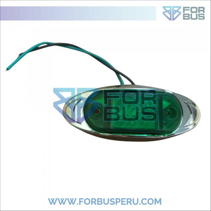 FARO LATERAL CAMION 6 LEDS CON CROMADO 24V