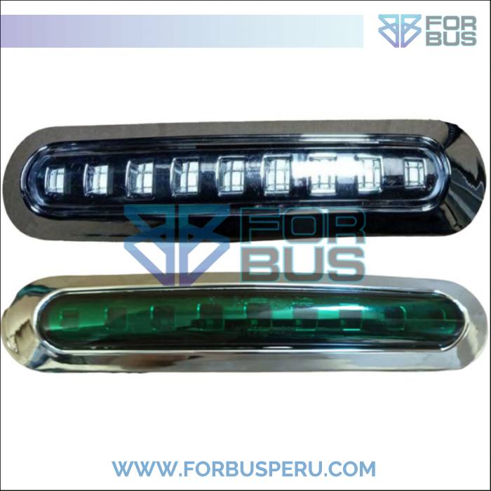 FARO LATERAL CAMION 9 LEDS CON CROMADO 24V