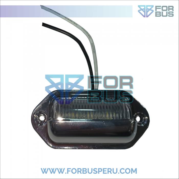 
                FARO DELIMITADOR DE PLACA UNIVERSAL CROMADO 6 LEDS