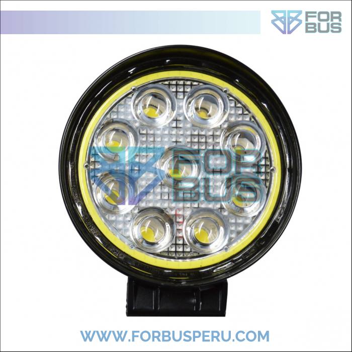 FARO LED CIRCULAR 9 PUNTOS OJO DE ANGEL ESTATICO 