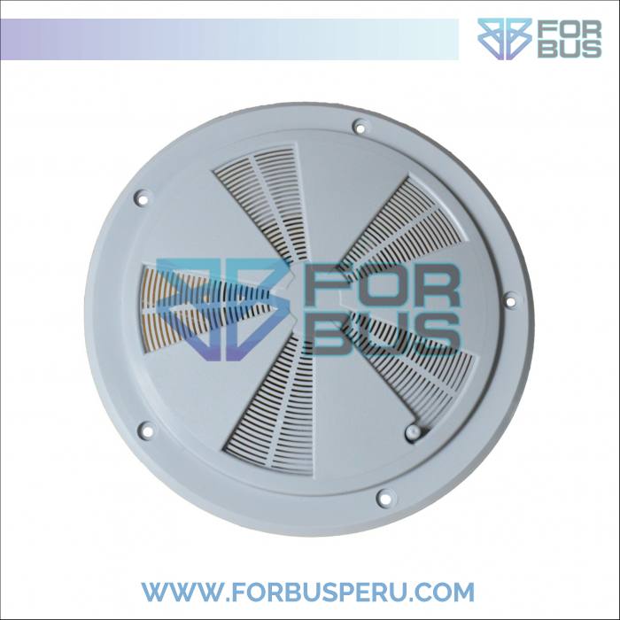 
                TAPA PVC EXTRACTOR DE BAÑO MARCOPOLO