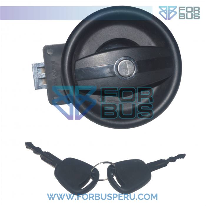 
                MANIJA Y MECANISMO BUSSCAR COLOMBIANO PUERTA PRINICPAL (REDONDO)