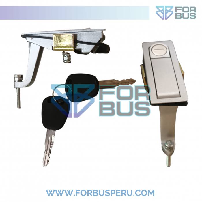 
                CHAPA DE BODEGA UNIVERSAL TIPO 3 C/ GANCHO Y LLAVE FUSILERA GRIS