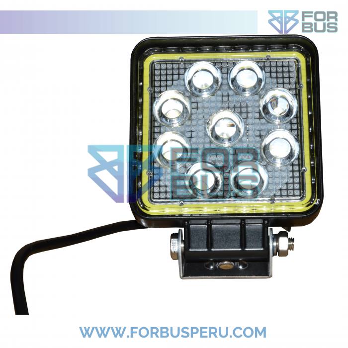 
                FARO LED CUADRADO 9 PUNTOS OJO DE ANGEL ESTATICO BLANCO