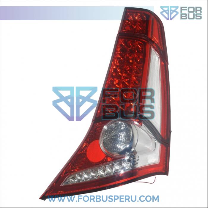 VENTA DE ACCESORIOS COMO FAROS POSTERIORES O TRASEROS DE FRENO PARA BUSES INTERPROVINCIALES, URBANO Y TURISMO - FARO POSTERIOR MARCOPOLO G7 C/ LED C/CROMADO COMPLETO DERECHO