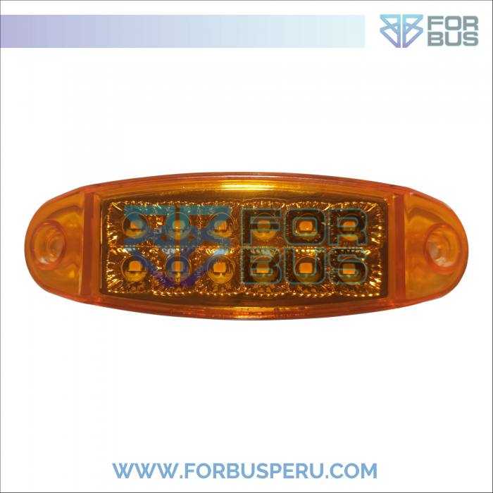 FARO LATERAL CAMION 12 LEDS SIN CROMADO 24V 