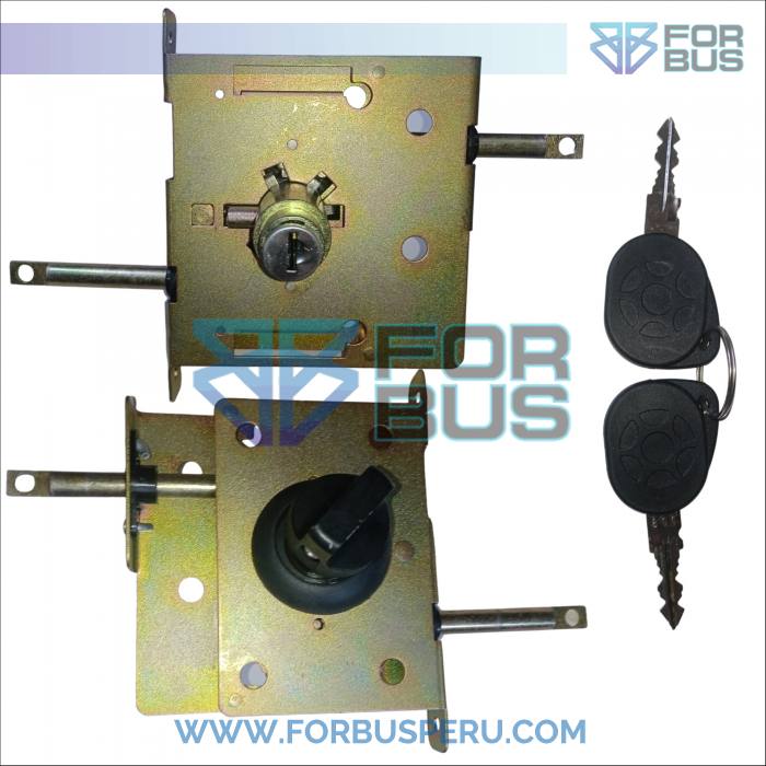 
                CHAPA DE PUERTA CENTRAL MARCOPOLO G7 C/ LLAVE Y PERILLA ALTERNO