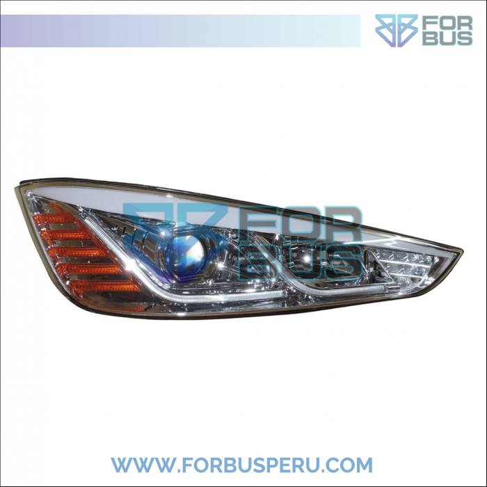 VENTA DE FAROS PRINCIPALES O DELANTEROS PARA BUSES , URBANOS Y TURISMO -  FARO DELANTERO IRIZAR I8 MODIFICADO FONDO BLANCO DERECHO