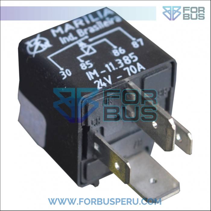 
                RELAY DE INYECCION ELECTRONICO 24V 4 PINES MUELON