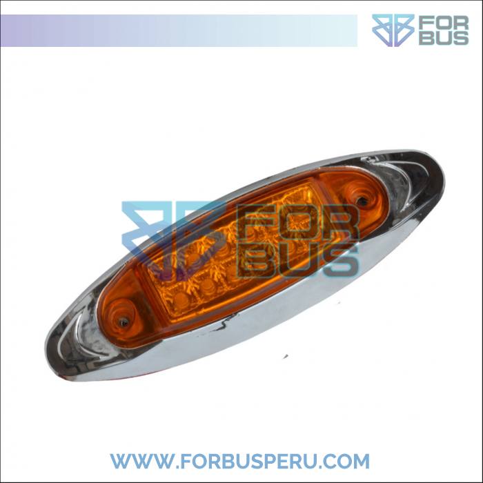 
                FARO LATERAL CAMION 12 LEDS CON CROMADO 24V