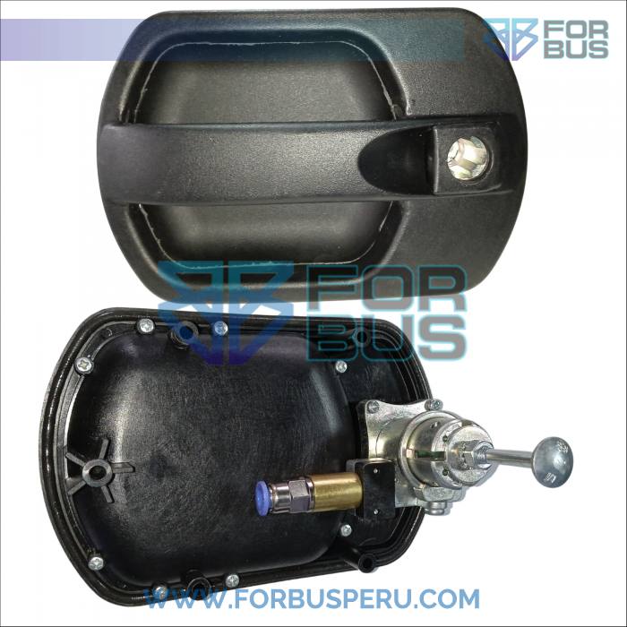 VENTA DE ACCESORIOS Y REPUESTOS PARA BUSES INTERPROVINCIALES , URBANOS Y TURISMO - MANIJA DE PUERTA CABINA LATERAL MARCOPOLO G7 MANUAL/NEUMATICO
