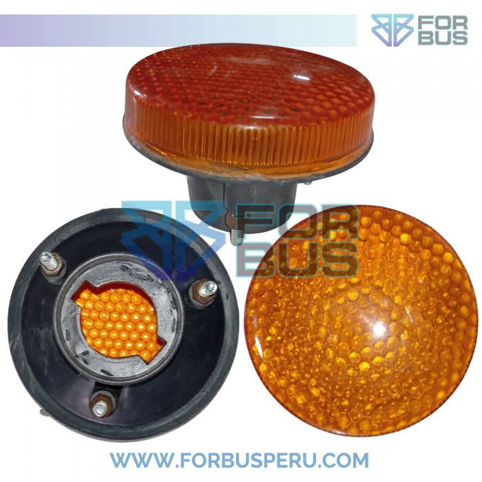 
                FARO DELIMITADOR BUSSCAR DELANTERO DIRECCIONAL C/FOCO AMBAR NACIONAL